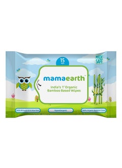 Buy India'S First Organic Bamboo Based Baby Wipes, 15 Wipes in Saudi Arabia