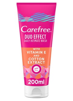 Buy Duo Effect Daily Intimate Wash with Vitamin E and Cotton Extract, 200 ml in Saudi Arabia