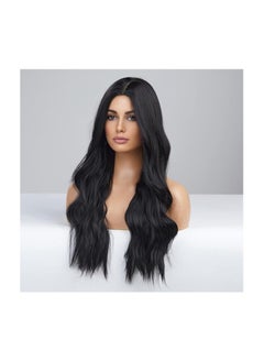 Buy Long Blonde Wigs for Women,Synthetic Wavy Hair Wig with Dark Roots Part Costume for White Women in Egypt