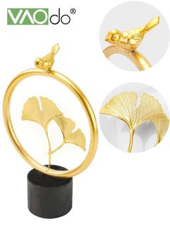 Buy Ginkgo Leaf Ornament Light Luxury Creative Desktop Ornament Metal Craftsmanship Suitable For Office Bedroom Living Room in UAE