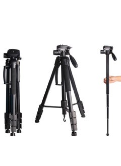 Buy Portable Aluminum Alloy Camera 2-in-1 Tripod Monopod Max 177cm with Carrying Bag for Phone/DSLR/DV Video/Camcorder in Saudi Arabia