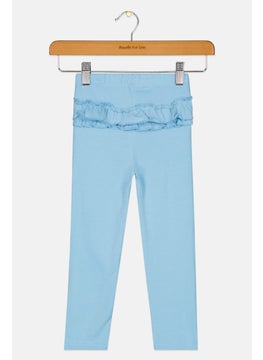 اشتري Toddlers Girl Ruffle Detail Pants, Blue Poppy في الامارات