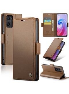 SEAHAI Cover per Oppo A96 / Oppo A76 / Realme 9i / Oppo A36, Ultra Sottile Custodia Premium Pelle