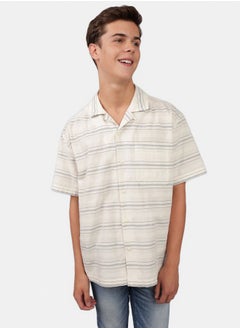 Buy AE Striped Button-Up Poolside Shirt in Egypt