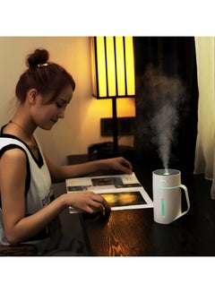 Buy New rechargeable creative humidifier USB household colorful cup mini air atomization purifier in UAE