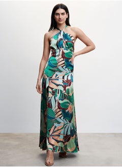 Buy Halter Neck Printed Dress in UAE