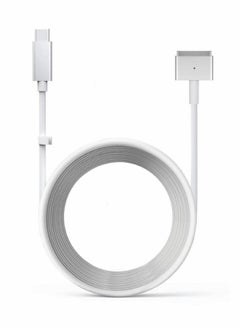 Buy USB C to Magnetic T Tip Adapter Cable Cord, for MacBook Air Pro After 2012 Year A1436 A1465 A1466 MD760 MD761 MD711 White Color Designed 60w, fits 45W Mac-Book Power Supply in UAE