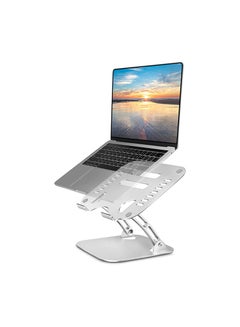 Buy Adjustable Laptop Stand for Desk Aluminum Computer Stand for Laptop Riser Holder Notebook Stand Compatible with MacBook Air Pro Ultrabook All Laptops in Egypt