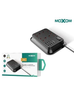 Buy Electrical connection with 4 AC outlets and 6 USB ports and 2 pd ports black in Saudi Arabia