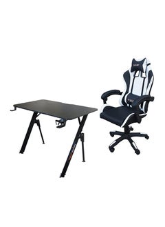 Buy Contra Gaming TJ HYG-01 Gaming Chair with PU Leatherette and V2-1060 Plain Desk Gaming Table Black Combo in UAE