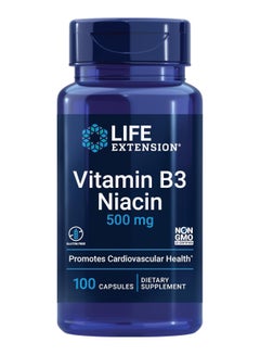 اشتري Life Extension, Vitamin B3 Niacin, 500 mg, 100 Capsules في السعودية