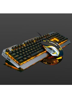 اشتري Factory Direct Gaming Keyboard Mouse Combo with Mechanical Feel Tungsten Gold Monochrome Yellow Edition في الامارات