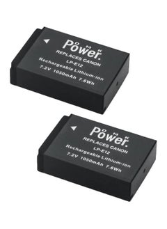 اشتري DMK Power 2PCS LP-E12 Battery 1050mAh Compatible with Canon EOS M 100D EOS M EOS 100D Etc Cameras في الامارات