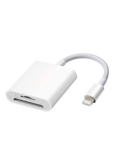 اشتري Apple Lightning SD Card Camera Reader 512GB Support Apple TF + SD 2-in -1 card reader في السعودية