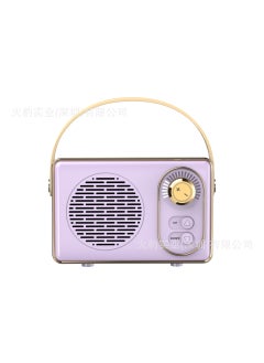 اشتري New RGB Bluetooth Speaker Portable SubwooferRetro speaker purple Retro speaker purple في الامارات