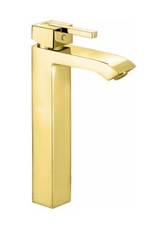 Buy Project Single-lever Basin Mixer On The Floor And Overflow Gold RAK-14021 in Egypt