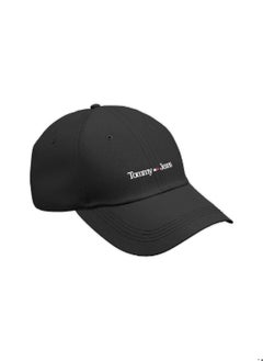 Buy Men's Organic Cotton Logog Baseball Cap, Black in Saudi Arabia