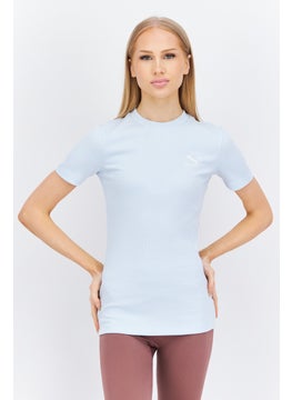 اشتري Women Slim Fit Short Sleeve Outdoor T-Shirt, Blue في الامارات