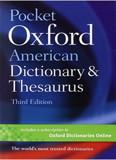 Buy Pocket Oxford American Dictionary And Thesaurus by Dictionary, Oxford Paperback in UAE