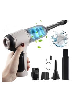 Buy 3-in-1 Handheld Vacuum 12000Pa Wireless rechargeable Mini Portable Car Vacuum Cleaner Wet and Dry, Powerfu for Car, Home, Office, Carpet Cleaning in UAE