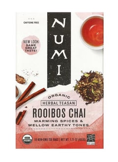 Buy Organic Herbal Teasan Rooibos Chai Caffeine Free 18 Tea Bags 1.71 oz 48.6 g in UAE