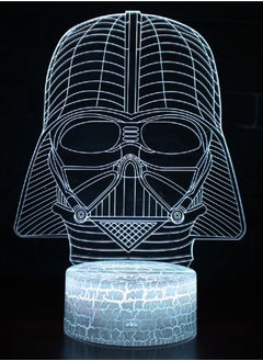 Buy 3D Illusion Star Wars Night Light 16 Color Change Decor Lamp Desk Table Night Light Lamp for Kids Children 1 in UAE