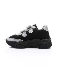 Buy RHK7755-Two-Tone Faux Leather Velcro-Closure Sneakers for Kids in Egypt