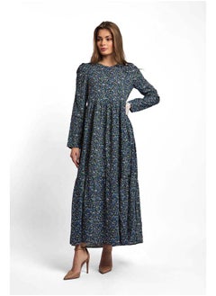 Buy Fancy Crew Neck Dress With Long Sleeves in Egypt