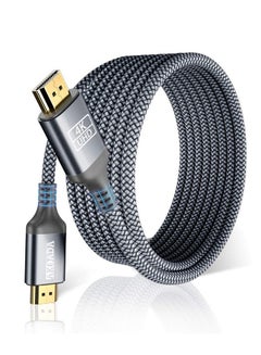 Buy 4K Hdmi Cable 30Ft 18Gbps High Speed Hdmi 2.0 Nylon Braided Cable 4K@60Hz Ultra Hd 2K 1080P Arc Compatible With Roku Tv Fire Tv Pc Ps5 Ps4 Xbox Monitor in UAE