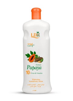 Buy Whitening Hand & Body Lotion with 10% Urea, Papaya & Licorice Extract 400ml in Saudi Arabia