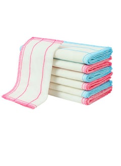 اشتري Hand Towels for kitchen, 10pcs Dish Washing Rags Multi-function Household Cleaning Cloth For Kitchen,25cm * 25cm في الامارات