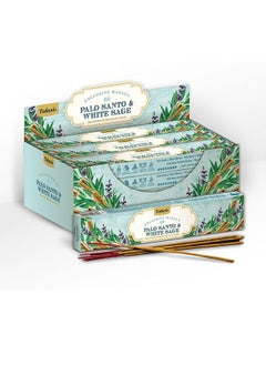 Buy Palo Santo & White Sage  15g  Masala Agarbathi Incense Pack of 12 in UAE