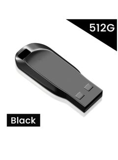 Buy 512GB USB 3.0 High speed Flash Metal Pen Drive Waterproof Black in Saudi Arabia