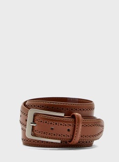 Buy Faux Leather Casual Belt in UAE