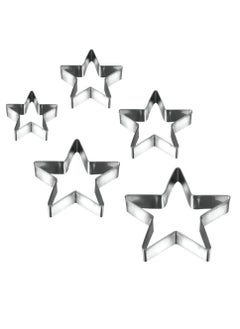 اشتري Stainless Steel Set of 5 Cookie Cutters Stars في الامارات