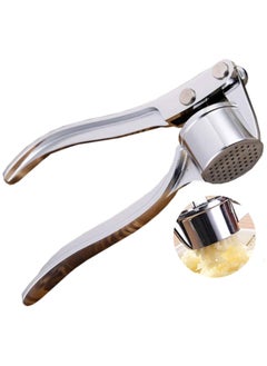 Buy Garlic Press Crusher Mincer Kitchen Stainless Steel Garlic Smasher Squeezer Manual Press Grinding Tool Kitchen Accessories in UAE