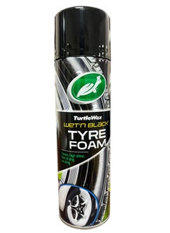 Buy Turtle Wax Wet n Black Tyre Foam 500ml in UAE