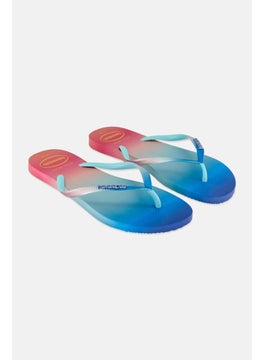 اشتري Women Ombre Style 2 Flip Flops, Blue/Pink في الامارات