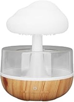 Buy Rain Cloud Humidifier, Rain Drop Night Light Essential Oil Diffuser Water Drip, Aromatherapy Diffuser with 7 Lights, Humidifier for Bedside Sleeping Relaxing Drop Sound in Egypt