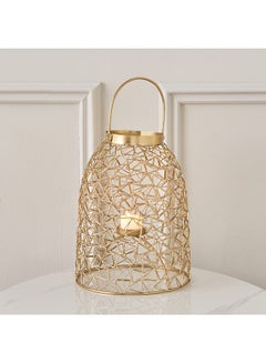 Buy Helix Metal Wired Lantern with Candle Holder 20 x 37 x 20 cm in Saudi Arabia