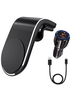 Buy Car Holder Magnetic and on the Car conditioner with car charger and Micro USB cable in Saudi Arabia