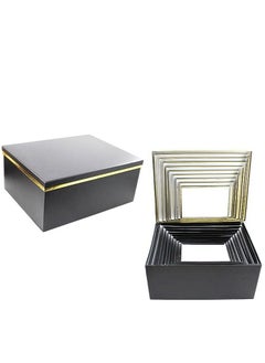 Buy Paper Gift Box Set | Elegantly Crafted Packaging Solution for All Occasions | 10pcs Set - Black in UAE