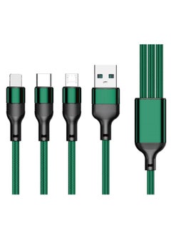 Buy Multi Charger Cable 3 in 1 Data Cable,66W Nylon Braided Fast Charger Cable in Saudi Arabia