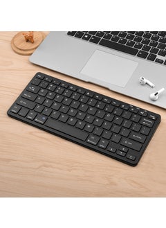 اشتري Wireless Mouse Keyboard Triple-mode Keyboard Dual-mode Keyboard for Laptop Desktop Computer Tablet Mobile Phone for Multi-device Three-mode charging-black single keyboard في السعودية