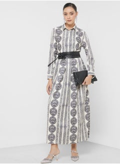 Buy Geometric Print Dress in UAE