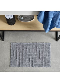 اشتري Scout Matrix Patterned Cotton Bathmat 80 x 50 cm في السعودية