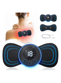 اشتري Body Massager,Neck Massage Machine Rechargeable Portable Wireless Mini Reusable Pain Relief EMS Massager with 8 Modes and 19 Levels for Shoulder,Arms,Legs في الامارات