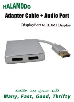 Buy DisplayPort to HDMI Display Adapter Cable, Mini Display DP Male To HDMI Female Adapter Converter Cable, with Audio Port in Saudi Arabia