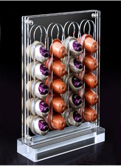 Buy Transparent Nordic Acrylic  Coffee Capsule Stand Kitchen Capsule Storage Rack in Saudi Arabia