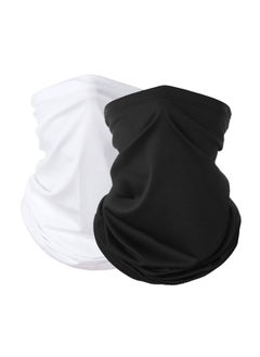 Buy 2Piece Sun UV Protective Neck Gaiter Breathable Face Mask Face Cover Outdoor Cycling Neck Scarf in UAE